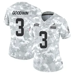 Cleveland Browns Women's Limited Arctic Camo 2024 Salute to Service Jersey (3 Marquise Goodwin)