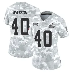 Cleveland Browns Women's Limited Arctic Camo 2024 Salute to Service Jersey (40 Nathaniel Watson)