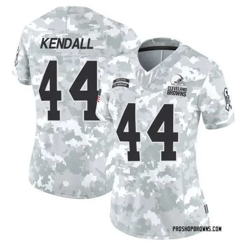 Cleveland Browns Women's Limited Arctic Camo 2024 Salute to Service Jersey (44 Anthony Kendall)