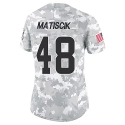 Cleveland Browns Women's Limited Arctic Camo 2024 Salute to Service Jersey (48 Brent Matiscik)