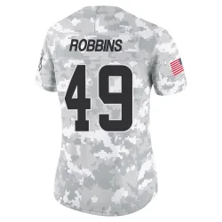 Cleveland Browns Women's Limited Arctic Camo 2024 Salute to Service Jersey (49 Aidan Robbins)