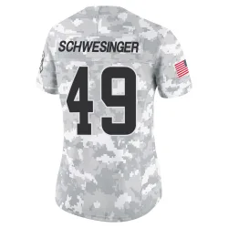 Cleveland Browns Women's Limited Arctic Camo 2024 Salute to Service Jersey (49 Carson Schwesinger)