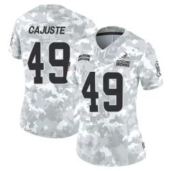 Cleveland Browns Women's Limited Arctic Camo 2024 Salute to Service Jersey (49 Devon Cajuste)