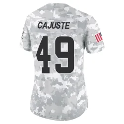 Cleveland Browns Women's Limited Arctic Camo 2024 Salute to Service Jersey (49 Devon Cajuste)