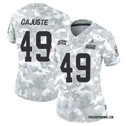 Cleveland Browns Women's Limited Arctic Camo 2024 Salute to Service Jersey (49 Devon Cajuste)