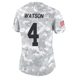 Cleveland Browns Women's Limited Arctic Camo 2024 Salute to Service Jersey (4 Deshaun Watson)