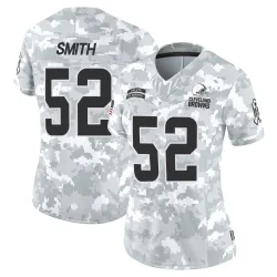 Cleveland Browns Women's Limited Arctic Camo 2024 Salute to Service Jersey (52 Elerson G. Smith)
