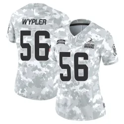Cleveland Browns Women's Limited Arctic Camo 2024 Salute to Service Jersey (56 Luke Wypler)