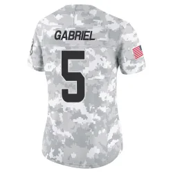 Cleveland Browns Women's Limited Arctic Camo 2024 Salute to Service Jersey (5 Dillon Gabriel)