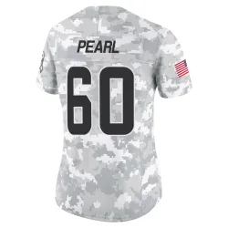 Cleveland Browns Women's Limited Arctic Camo 2024 Salute to Service Jersey (60 Julian Pearl)