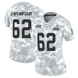 Cleveland Browns Women's Limited Arctic Camo 2024 Salute to Service Jersey (62 Michael Dwumfour)