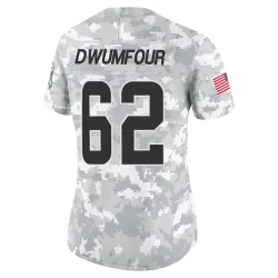 Cleveland Browns Women's Limited Arctic Camo 2024 Salute to Service Jersey (62 Michael Dwumfour)