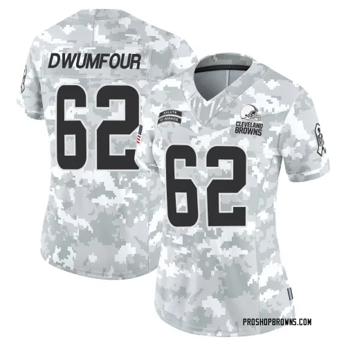 Cleveland Browns Women's Limited Arctic Camo 2024 Salute to Service Jersey (62 Michael Dwumfour)
