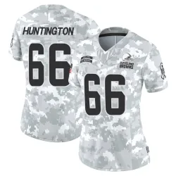 Cleveland Browns Women's Limited Arctic Camo 2024 Salute to Service Jersey (66 Adin Huntington)
