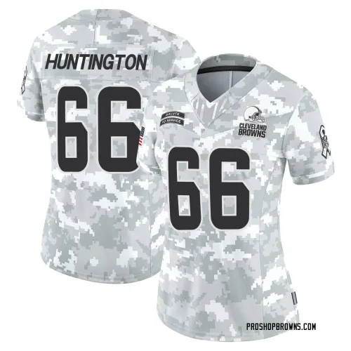 Cleveland Browns Women's Limited Arctic Camo 2024 Salute to Service Jersey (66 Adin Huntington)