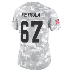 Cleveland Browns Women's Limited Arctic Camo 2024 Salute to Service Jersey (67 Ben Petrula)