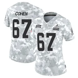 Cleveland Browns Women's Limited Arctic Camo 2024 Salute to Service Jersey (67 Javion Cohen)
