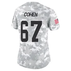 Cleveland Browns Women's Limited Arctic Camo 2024 Salute to Service Jersey (67 Javion Cohen)