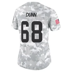 Cleveland Browns Women's Limited Arctic Camo 2024 Salute to Service Jersey (68 Michael Dunn)