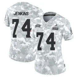 Cleveland Browns Women's Limited Arctic Camo 2024 Salute to Service Jersey (74 Teven Jenkins)