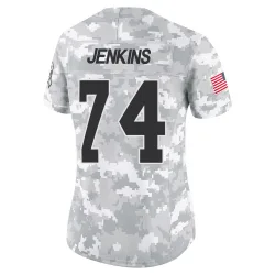 Cleveland Browns Women's Limited Arctic Camo 2024 Salute to Service Jersey (74 Teven Jenkins)