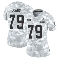 Cleveland Browns Women's Limited Arctic Camo 2024 Salute to Service Jersey (79 Dawand Jones)