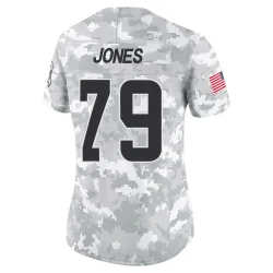 Cleveland Browns Women's Limited Arctic Camo 2024 Salute to Service Jersey (79 Dawand Jones)