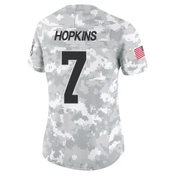 Cleveland Browns Women's Limited Arctic Camo 2024 Salute to Service Jersey (7 Dustin Hopkins)
