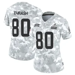 Cleveland Browns Women's Limited Arctic Camo 2024 Salute to Service Jersey (80 Jamari Thrash)