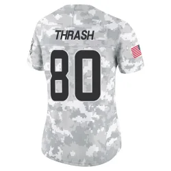 Cleveland Browns Women's Limited Arctic Camo 2024 Salute to Service Jersey (80 Jamari Thrash)