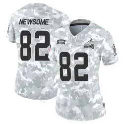Cleveland Browns Women's Limited Arctic Camo 2024 Salute to Service Jersey (82 Ozzie Newsome)
