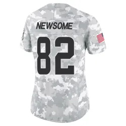 Cleveland Browns Women's Limited Arctic Camo 2024 Salute to Service Jersey (82 Ozzie Newsome)