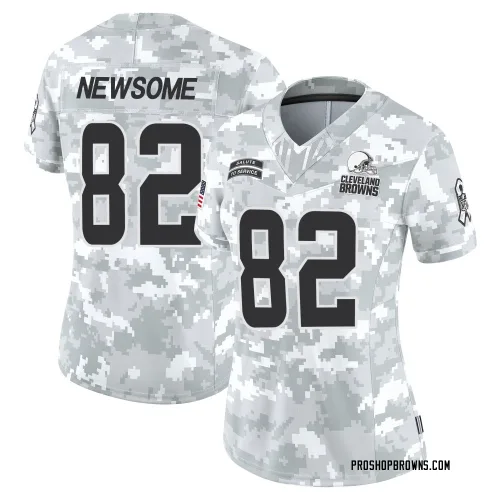 Cleveland Browns Women's Limited Arctic Camo 2024 Salute to Service Jersey (82 Ozzie Newsome)