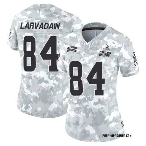 Cleveland Browns Women's Limited Arctic Camo 2024 Salute to Service Jersey (84 Gage Larvadain)
