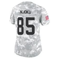 Cleveland Browns Women's Limited Arctic Camo 2024 Salute to Service Jersey (85 David Njoku)