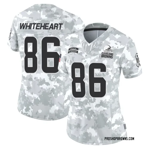 Cleveland Browns Women's Limited Arctic Camo 2024 Salute to Service Jersey (86 Blake Whiteheart)