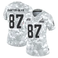 Cleveland Browns Women's Limited Arctic Camo 2024 Salute to Service Jersey (87 Marcus Santos-Silva)