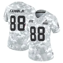 Cleveland Browns Women's Limited Arctic Camo 2024 Salute to Service Jersey (88 Harold Fannin Jr.)