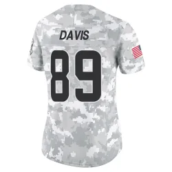 Cleveland Browns Women's Limited Arctic Camo 2024 Salute to Service Jersey (89 Kaden Davis)