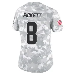 Cleveland Browns Women's Limited Arctic Camo 2024 Salute to Service Jersey (8 Kenny Pickett)