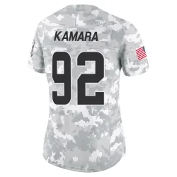 Cleveland Browns Women's Limited Arctic Camo 2024 Salute to Service Jersey (92 Sam Kamara)