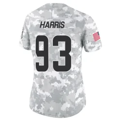 Cleveland Browns Women's Limited Arctic Camo 2024 Salute to Service Jersey (93 Shelby Harris)