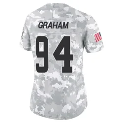 Cleveland Browns Women's Limited Arctic Camo 2024 Salute to Service Jersey (94 Mason Graham)