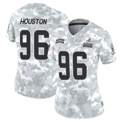 Cleveland Browns Women's Limited Arctic Camo 2024 Salute to Service Jersey (96 James Houston)