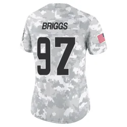 Cleveland Browns Women's Limited Arctic Camo 2024 Salute to Service Jersey (97 Jowon Briggs)