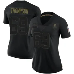 Cleveland Browns Women's Limited Black 2020 Salute To Service Jersey (69 Lorenzo Thompson)