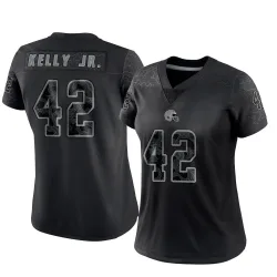 Cleveland Browns Women's Limited Black Reflective Jersey (42 John Kelly Jr.)