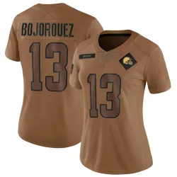 Cleveland Browns Women's Limited Brown 2023 Salute To Service Jersey (13 Corey Bojorquez)