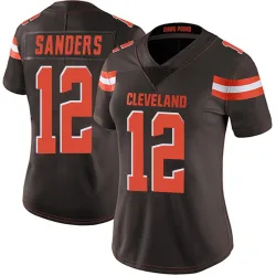 Cleveland Browns Women's Limited Brown Team Color Vapor Untouchable Jersey (12 Shedeur Sanders)