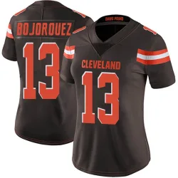 Cleveland Browns Women's Limited Brown Team Color Vapor Untouchable Jersey (13 Corey Bojorquez)